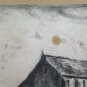Drawing Antique View Church Countryside France Pierre Duteurtre Said Dut BM53.1