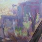 Landscape Countryside till Dawn ) Painting Antique To oil With Certificate p11
