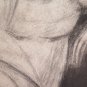 Large Drawing Antique Charcoal Portrait Of Woman Pierre Duteurtre Dut BM53.1