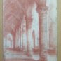 Large Drawing Antique Charcoal Portrait Of Woman Pierre Duteurtre Dut BM53.1