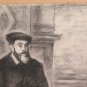 Large Drawing Charcoal Antique Portrait Male Pierre Duteurtre Dut BM53.1
