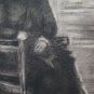 Large Drawing Charcoal Antique Portrait Male Pierre Duteurtre Dut BM53.1