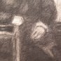 Large Drawing Charcoal Antique Portrait Male Pierre Duteurtre Dut BM53.1