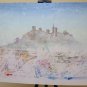 Painting Vintage View Di Castelvetro Modena from The Painter Pancaldi P31