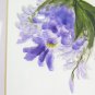 Old Painting Floral Blossom Signed Saba Watercolour On paper X11