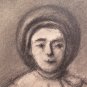 Large Drawing Antique Inspired Watteau Pierrot Pierre Duteurtre Dut BM53.1 F