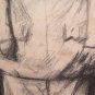 Large Drawing Antique Inspired Watteau Pierrot Pierre Duteurtre Dut BM53.1 F