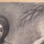 Large Drawing Antique Inspired Watteau Pierrot Pierre Duteurtre Dut BM53.1 F