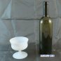 Small Stem Glass Opal Vintage Jar Collectibles Glass BM13