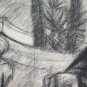 12 5/8x18 1/2in Large Drawing Antique Of Painter French Pierre Duteurtre Dut