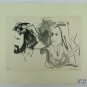 Painting Vintage Painting Watercolour Signed Pancaldi Portrait Man Woman P14