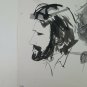 Painting Vintage Painting Watercolour Signed Pancaldi Portrait Man Woman P14