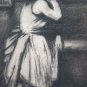 Antique Drawing Opera Of Painter Pierre Duteurtre Dut Figure Feminine BM53.1