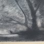 Drawing Antique landscape Countryside Carbon, Pierre Duteurtre Said Dut BM53.1 B