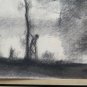 Drawing Antique landscape Countryside Carbon, Pierre Duteurtre Said Dut BM53.1 B