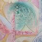 Painting Vintage To Watercolour Abstract Colourful Shapes Painting Signed Ps