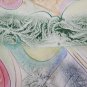 Painting Vintage To Watercolour Abstract Colourful Shapes Painting Signed Ps