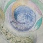 Painting Vintage To Watercolour Abstract Colourful Shapes Painting Signed Ps