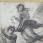 Large Drawing Antique Back Front Of Painter Pierre Duteurtre Said Dut BM53.1