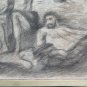 Large Drawing Antique Back Front Of Painter Pierre Duteurtre Said Dut BM53.1