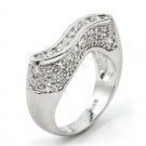 CURVED BAR CZ RING