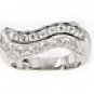 CURVED BAR CZ RING
