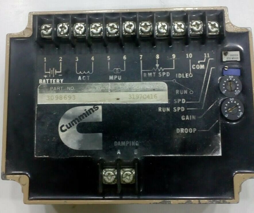 Cummins Governor Controller Part No - 3098693