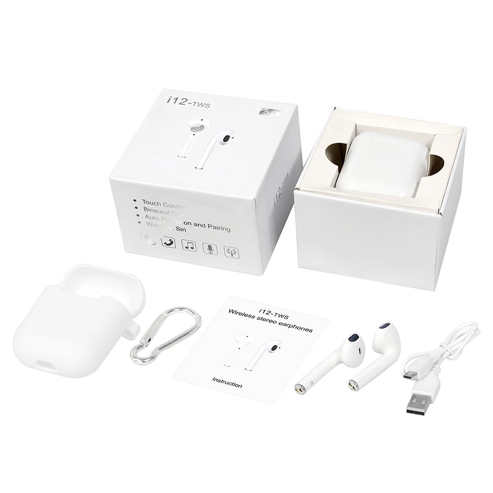 Newest Touch i12 TWS High Quality BT 5.0 True Wireless Earbuds Headphone