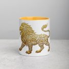 Jewish Self‑Defense Mug – Lion of Judah | Sanhedrin 72a Quote (Color Inside)