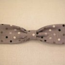 Fifity Shades of Polka Dots- Large Clip On Bow Tie
