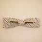Black & White Polka Dots-Small Clip On Bow Tie
