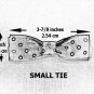 Black & White Polka Dots-Small Clip On Bow Tie