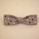 Fifity Shades of Polka Dots-Small Clip On Bow Tie