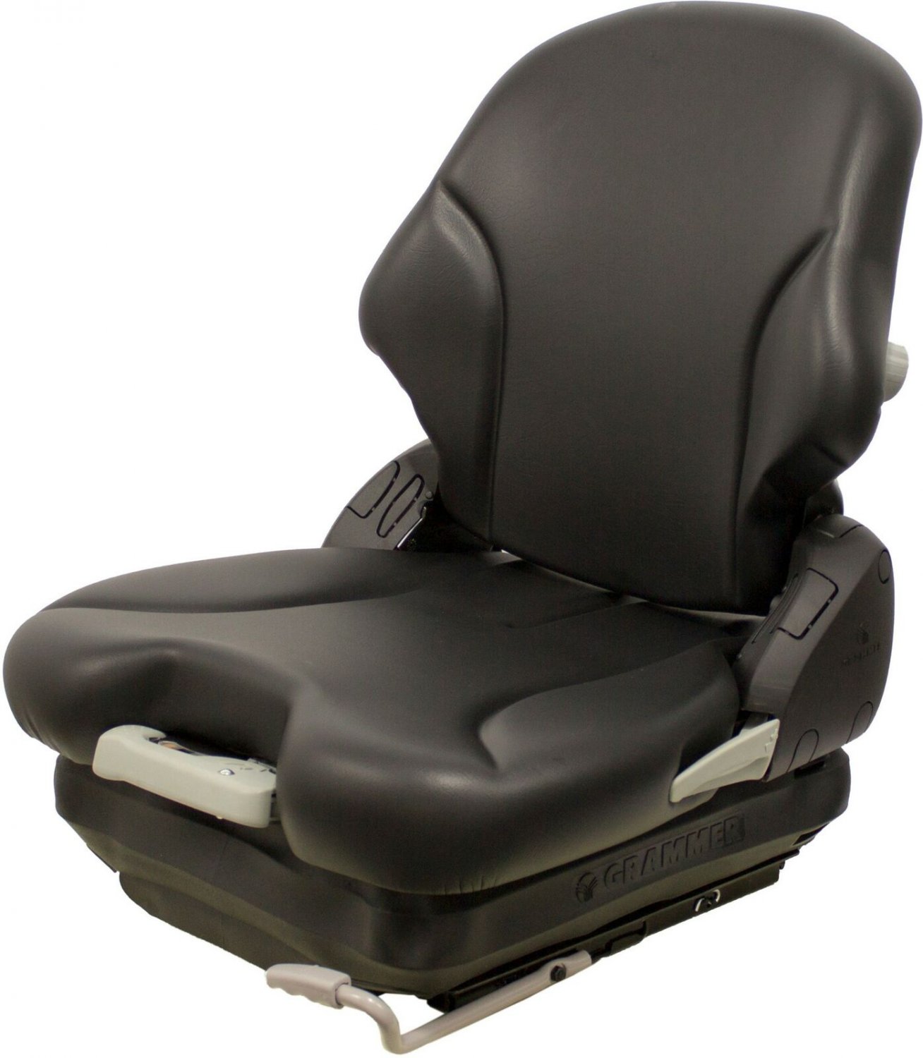 Grammer MSG65 Black Vinyl Seat w/Armrests Fits Scag Ztr Zero Turn Mowers Etc