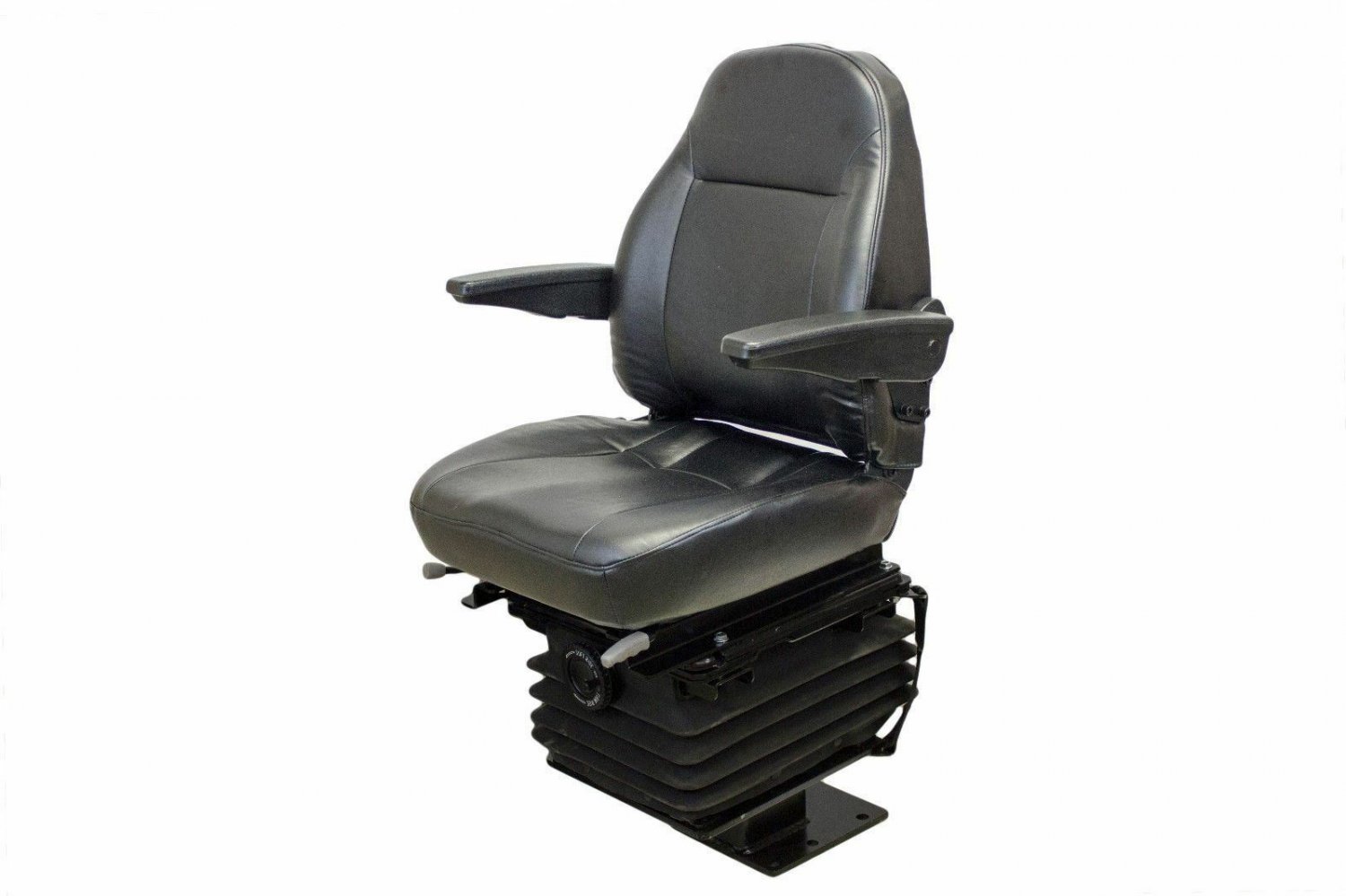 Case Backhoe Seat Black Vinyl w/arms Fits 480C 480D 480E 570LXT 580M 580 Super M