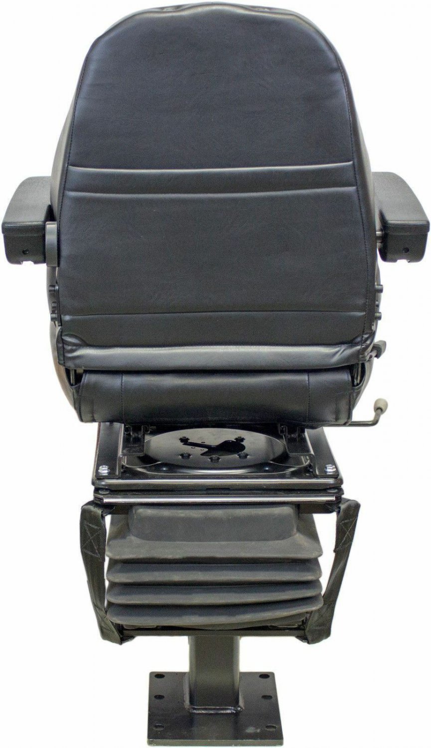 Case Backhoe Seat Black Vinyl w/arms Fits 480C 480D 480E 570LXT 580M