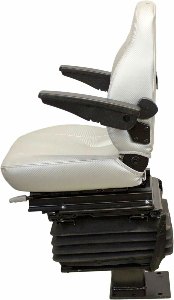 Case Backhoe Seat Gray Vinyl Fits 480C 480D 480E 480F 570LXT 580M 580 SUPER M