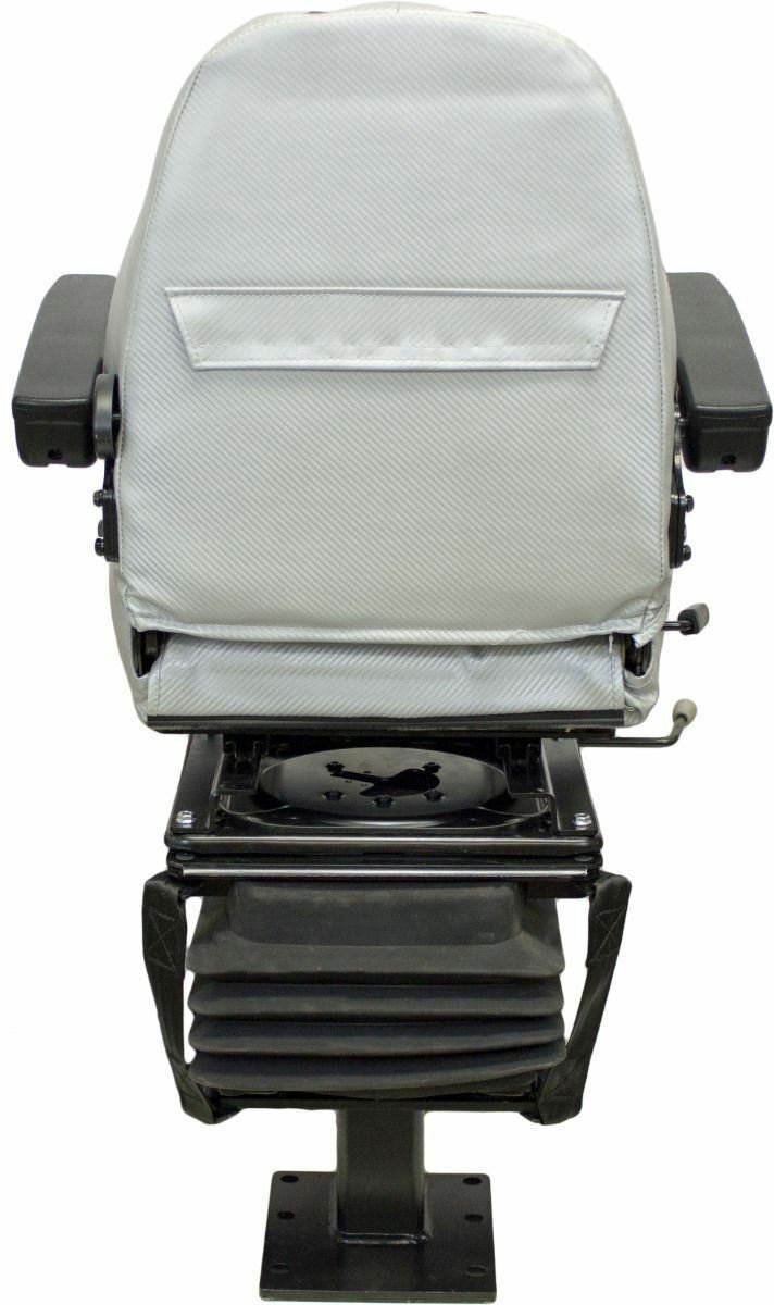 Case Backhoe Seat Gray Vinyl Fits 480C 480D 480E 480F 570LXT 580M 580