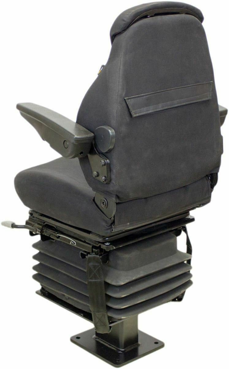 John Deere Backhoe Seat Black Fabric Fits 310G 310J 310SG 315SG 315SJ