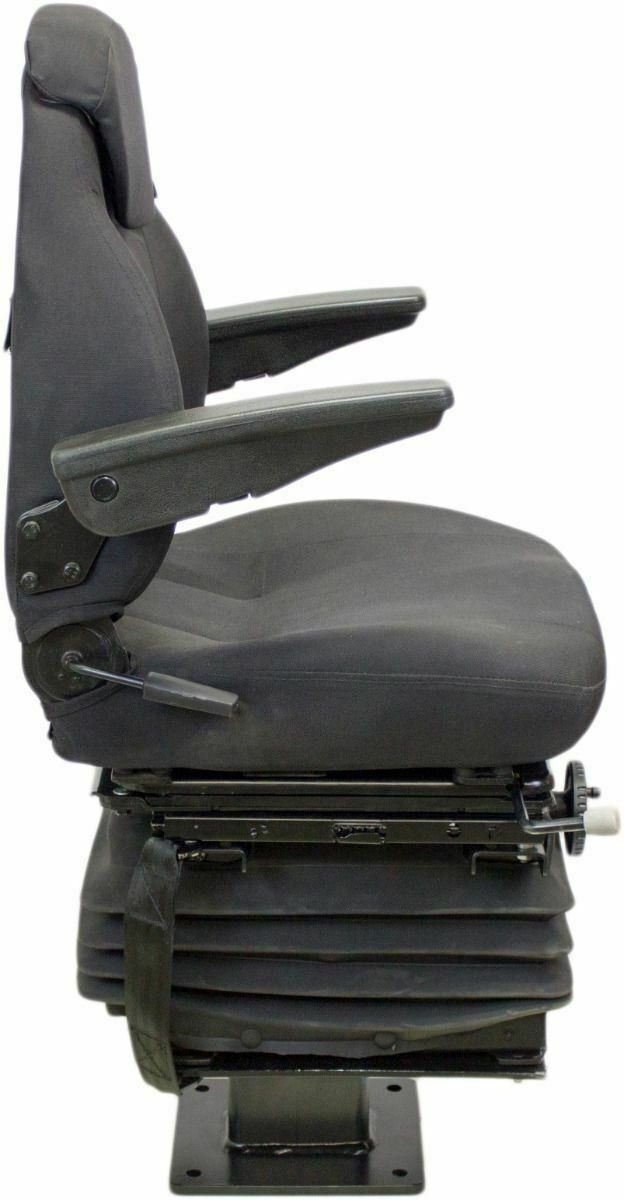 John Deere Backhoe Seat Black Fabric Fits 310G 310J 310SG 315SG 315SJ