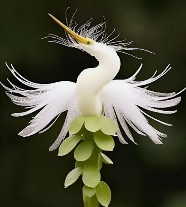 Egret Orchid Flower Purity And Elegance unique gardening plants 50 Seeds