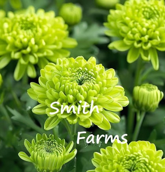 200 Seeds Lime Green Chrysanthemum Mums Flowers Garden