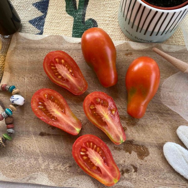 50 Seeds Austins Red Pear Tomato Juicy Vegetable Tomatoe Edible Flowers Garden