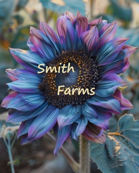 50 Seeds Blue Purple Sun Two tone Huge Flowers Garden