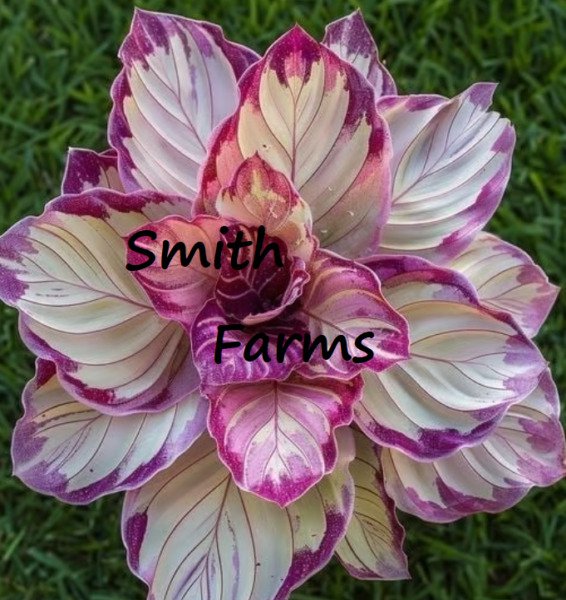 25 Seeds Lavender Tip Calathea Couture Beautiful Purple White Leaves Flowers Garden
