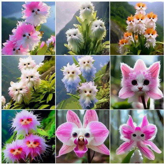 50 Seeds Big Flower Faced Cat Orchid Are Full Of Fragrant Garden Plants