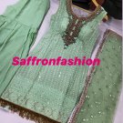 Mint sharara suit