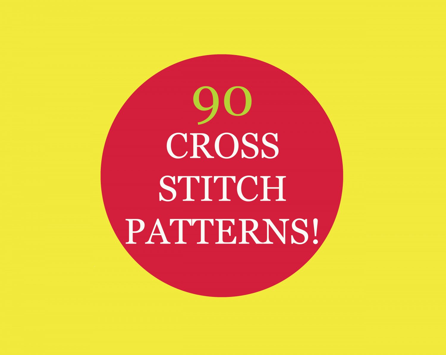 90 cross stitch patterns &acirc;�� Instant download