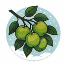 Green apples - Cross stitch pattern