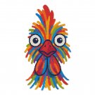 Surprised face of a chicken - Cross stitch pattern Surprised face of a chicken - Cross stitch pattern